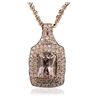Image 4 : 14KT Rose Gold 2.56ct Morganite and Diamond Pendant With Chain