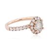 Image 2 : 14KT Rose Gold 1.74ctw Diamond Ring