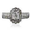 Image 3 : 14KT White Gold 1.32ctw Diamond Ring