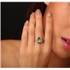 Image 1 : 14KT Yellow Gold 2.68ct Emerald and Diamond Ring