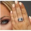 Image 1 : 14KT White Gold 0.80ctw Diamond Ring