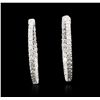 Image 1 : 14KT White Gold 1.75ctw Diamond Earrings