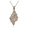 Image 3 : 14KT Yellow Gold 1.00ctw Diamond Pendant With Chain