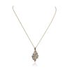 Image 4 : 14KT Yellow Gold 1.00ctw Diamond Pendant With Chain