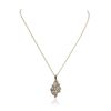 Image 4 : 14KT Yellow Gold 1.00ctw Diamond Pendant With Chain