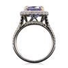 Image 7 : 14KT Two-Tone Gold 4.29ct Tanzanite and Diamond Ring