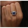 Image 6 : 14KT White Gold 2.82ct Tanzanite and Diamond Ring