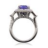 Image 6 : 14KT White Gold 4.24ct Tanzanite and Diamond Ring