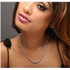 Image 2 : 14KT White Gold 3.49ctw Diamond Necklace