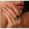 Image 5 : 14KT Yellow Gold 13.80ct Ruby and Diamond Ring