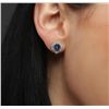 Image 6 : 14KT White Gold 2.38ctw Tanzanite and Diamond Earrings