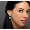 Image 5 : 14KT White Gold 1.02ctw Diamond Earrings