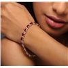 Image 1 : 14KT Yellow Gold 19.38ctw Ruby and Diamond Bracelet