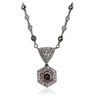 Image 3 : Platinum 4.54ctw Diamond Vintage Necklace