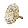 Image 2 : 14KT Yellow Gold 22.07ct Aquamarine and Diamond Ring