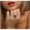 Image 2 : 14KT Yellow Gold 3.54ct Tanzanite and Diamond Convertible Ring