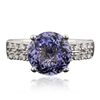Image 4 : 18KT White Gold 3.99ct Tanzanite and Diamond Ring