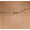 Image 5 : 14KT White Gold 1.02ctw Diamond Pendant With Chain
