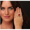 Image 5 : 14KT Yellow Gold 9.37ct Opal and Diamond Ring