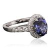 Image 4 : 18KT White Gold 2.36ct Tanzanite and Diamond Ring