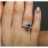 Image 5 : 18KT White Gold 2.36ct Tanzanite and Diamond Ring