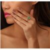 Image 5 : 14KT Yellow Gold 2.97ct Emerald and Diamond Ring