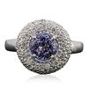 Image 3 : 14KT White Gold 1.46ct Tanzanite and Diamond Ring