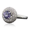 Image 4 : 14KT White Gold 1.46ct Tanzanite and Diamond Ring