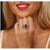 Image 1 : 14KT White Gold 6.62ct Tanzanite and Diamond Ring