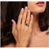 Image 5 : 14KT Yellow Gold 1.43ct Emerald and Diamond Ring