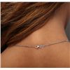 Image 6 : 14KT White Gold 3.88ctw Diamond Pendant With Chain