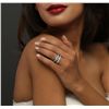 Image 5 : Platinum 3.93ctw Diamond Wedding Set