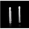 Image 3 : 14KT White Gold 2.23ctw Diamond Earrings