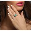 Image 4 : 14KT White Gold 2.84ct Emerald and Diamond Ring