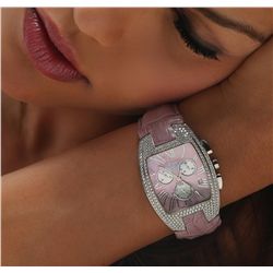 Polanti Stainless Steel Diamond Wristwatch