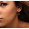 Image 4 : 18KT White Gold 2.50ctw Black Diamond Earrings