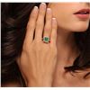 Image 5 : 14KT Yellow Gold 2.07ct Emerald and Diamond Ring