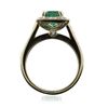 Image 6 : 14KT Yellow Gold 2.07ct Emerald and Diamond Ring