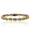 Image 3 : 14KT Yellow Gold 14.76ctw Yellow Sapphire and Diamond Bracelet