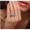 Image 1 : 14KT White Gold 1.14ctw Diamond Wedding Ring Set