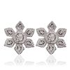 Image 3 : 18KT White Gold 0.72ctw Diamond Earrings