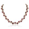 Image 3 : 14KT Yellow Gold 44.29ctw Ruby and Diamond Necklace