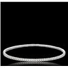 Image 3 : 14KT White Gold 2.75ctw Diamond Bangle Bracelet