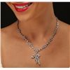 Image 1 : 14KT White Gold 3.82ctw Diamond Necklace