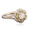 Image 4 : 14KT Yellow Gold 1.44ctw Diamond Ring