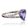 Image 2 : 14KT White Gold 1.63ct Tanzanite and Diamond Ring