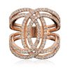 Image 3 : 14KT Rose Gold 1.25ctw Diamond Ring