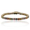 Image 1 : 10KT Yellow Gold 15.62ctw Multi Gemstone Bracelet