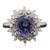 Image 3 : 14KT White Gold 3.40ct Tanzanite and Diamond Ring