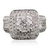 Image 3 : 14KT White Gold 4.38ctw Diamond Ring